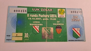 LEGIA WARSZAWA - FC VALENCIA 18-10-2001