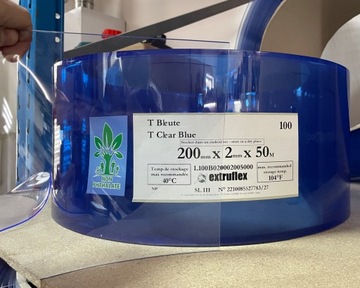 Pas folia PCV ŻEBROWANA kurtyna 200x2mm - NA METRY