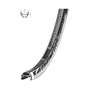 Obręcz rowerowa 27,5'' 584x22 32 Remerx Rocky Disc