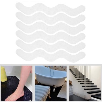 6 шт. наклейки для душа, полоски для ванны