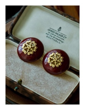 Женские серьги, изысканная работа с эмалью.