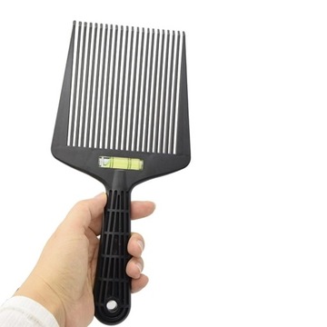 Grzebień Flat Top Comb z poziomicą płaski barberski