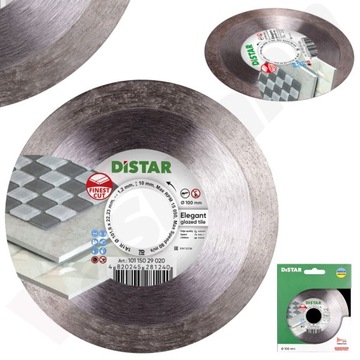 TARCZA DIAMENTOWA DO CIĘCIA CERAMIKI I GRESU DISTAR ELEGANT 100 mm
