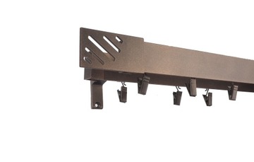 KARNISZ SZYNA ALUMINIOWA PODWÓJNA 580 6 KOLORÓW