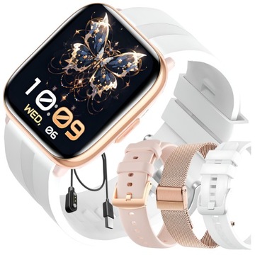 SMARTWATCH ZEGAREK DAMSKI MENU POLSKIE FUNKCJA DZWONIENIA SMART WATCH PULS