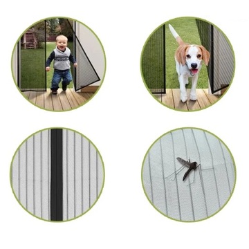 МОСКИТНАЯ СЕТКА ДЛЯ БАЛКОННЫХ ДВЕРЕЙ, МАГНИТНАЯ, С СИЛЬНЫМ МАГНИТОМ, 210x100