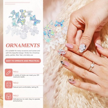 Украшения для ногтей Art 3D Charms Бабочка-бантик