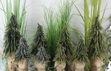 ПОЗОЛОЧЕННАЯ ДЖУТОВАЯ СУМКА ИСКУССТВЕННАЯ РОЖДЕСТВЕНСКАЯ ЕЛКА 20 СМ 133173