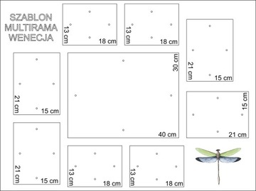Набор фоторамок Multirama Wenecja Черный
