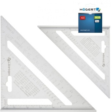 KĄTOWNIK CIESIELSKI BUDOWLANY STOLARSKI ALUMINIOWY DO KROKWI 185mm