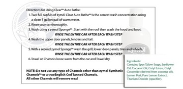Zymol CLEAR LUXURY Auto Bathe – самый деликатный