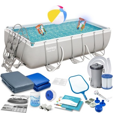 Basen stelażowy prostokątny Bestway 404 x 201 cm