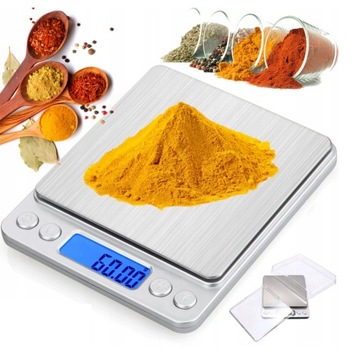 ЦИФРОВЫЕ КУХОННЫЕ ВЕСЫ 3КГ/0,1Г С ЗАРЯЖКОЙ USB, СЕРЕБРЯНЫЕ