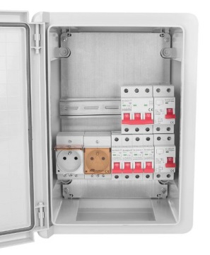 РАСПРЕДЕЛИТЕЛЬНЫЙ ЩИТ ЭЛЕКТРИЧЕСКАЯ КОРОБКА ГЕРМЕТИЧНЫЙ КОРПУС ABS 21x28x13 IP65