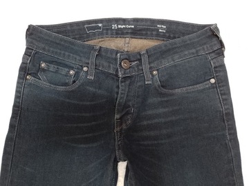 spodnie damskie LEVIS MID RISE SKINNY 25/32