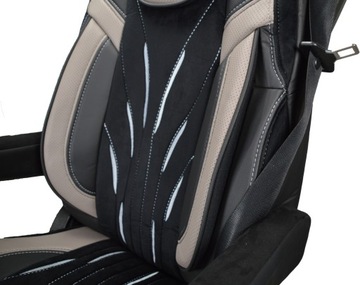 Чехлы на сиденья ROYAL DeLuxe VOLVO FH, FH16, FMX, FM с 2013 г. 1 ремень безопасности