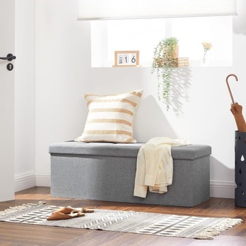 СУНДУК С МЯГКОЙ ОБИВКОЙ И СИДЕНЬЕМ ДЛЯ ХРАНЕНИЯ ПРЕДМЕТОВ-ОРГАНИЗАТОРОВ