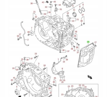 SUZUKI SWIFT MK8 17- МАСЛЯНЫЙ ПОДДОН АВТОМАТИЧЕСКОЙ ТРАНСМИССИИ