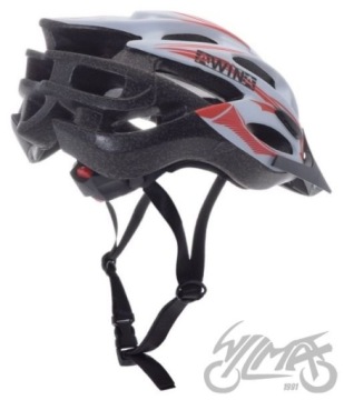Велосипедный шлем AWINA by MOON MTB L БЕЛЫЙ/КРАСНЫЙ