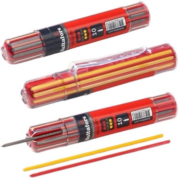 ZESTAW WKŁADÓW RYSIKÓW DO OŁÓWKA 10szt. KOLOROWE HULTAFORS