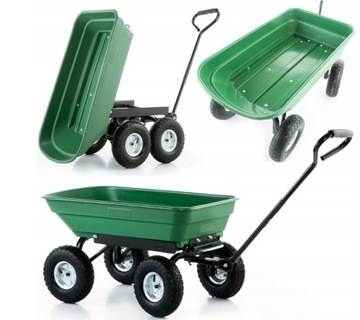 Taczka wózek ogrodowy transportowy wywrotka 350kg