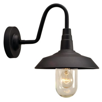 OPRAWA ELEWACYJNA KINKIET NILDA E27 CZARNA LED ZEWNĘTRZNA NOWOCZESNA