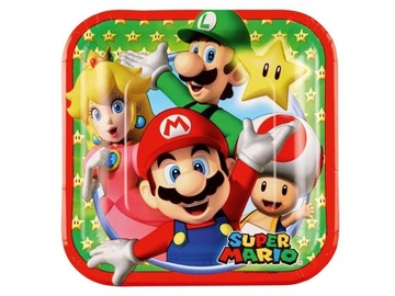 Talerzyki Super Mario Bros, 8 szt.