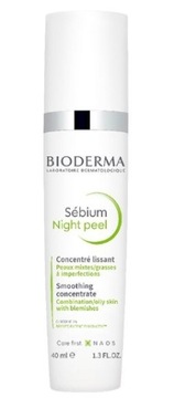 Bioderma Sebium Night Peel Delikatny Peeling dermatologiczny na noc, 40 ml