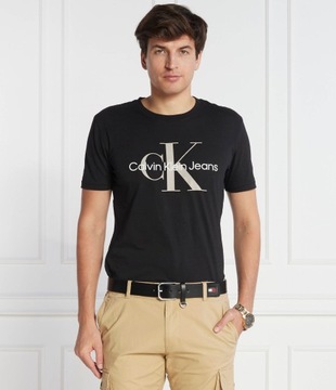 T-shirt męski okrągły dekolt Calvin Klein Jeans rozmiar S