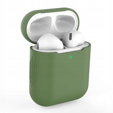 СИЛИКОНОВЫЙ ЧЕХОЛ ДЛЯ APPLE AIRPODS 1/2 OLIVE