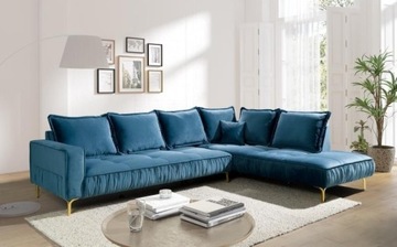 STYLOWY NAROŻNIK FALCO 300X220 ZE ZŁOTYMI NÓŻKAMI