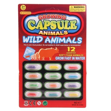 КАПСУЛЫ, РАСТУЩИЕ В ВОДЕ ЖИВОТНЫЕ, ИГРУШКА ДЛЯ ВАННЫ, ИГРА ДЛЯ ДЕТЕЙ