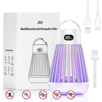 OWADKObójcza LAMPA TURYSTYCZNA 2W1 LAMPA PRZECIWMOSOWA DO NAMIOTÓW CAMPING OUTDOOR