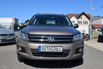 Volkswagen Tiguan I SUV Facelifting 1.4 TSI BlueMotion 122KM 2014 Volkswagen Tiguan 1.4 Benzyna, Panormamiczny Dach, Brazowe Skory, 6-Biegow, zdjęcie 3