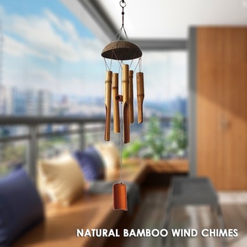 Бамбуковые колокольчики из скорлупы кокоса Уличный бамбук