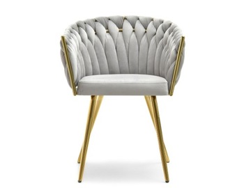 СТИЛЬНОЕ СТУЛ ROSA GREY GOLD GREY ROSA С ВЕЛЮРОВОЙ ПОКРЫТИЕМ