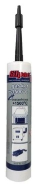 SILIKON WYSOKOTEMPERATUROWY CZARNY 1500°C GASKET USZCZELNIACZ KOMINKOWY
