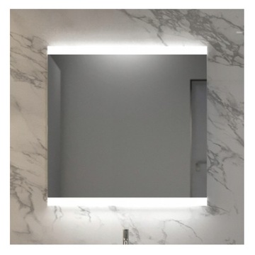 Lustro MCJ ścienne 80x80 cm LED wyłącznik