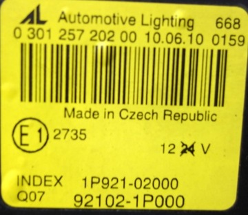 KIA VENGA 2009-2019 SVĚTLA PŘEDNÍ