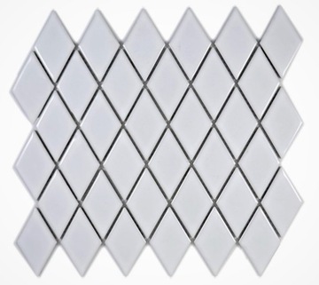 Karo DIAMENT mozaika ceramiczna biała połysk