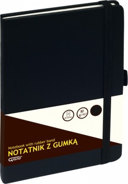 Notatnik w kratkę Grand z gumką A5 80 kartek