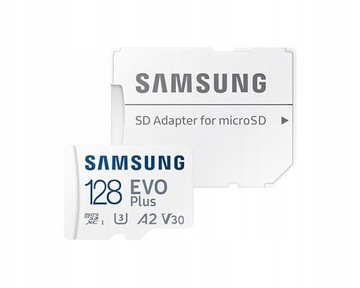 SAMSUNG EVO+ 128GB micro SDXC UHS U3 V30 A2 130MBs