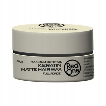 RedOne KERATIN MATTE HAIR MATUJĄCY WOSK POMADA DO WŁOSÓW Z KERATYNĄ 150ml