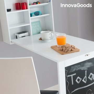 Складной письменный стол с полкой и доской InnovaGoods.