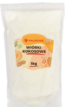 WIÓRKI KOKOSOWE 1kg NATURALNE JAKOŚĆ PREMIUM
