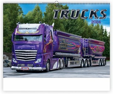 Kalendarz '24 CIĘŻARÓWKI dla TRUCKERA DUŻE ZDJĘCIA
