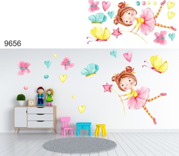 наклейки на стену для детей, настенная фея 240