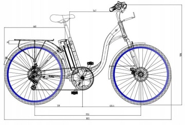 Женский электрический велосипед DYU C6 350 Вт 12,5 Ач 36 В