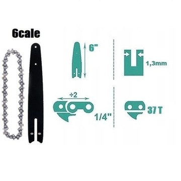 НАПРАВЛЯЮЩАЯ + 2 ЦЕПИ ДЛЯ МИНИ-ПИЛЫ АККУМУЛЯТОРНАЯ ПИЛА 6