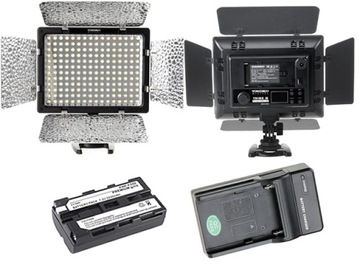 Zestaw Lampa Yongnuo YN 160 III 5500K LED ładowarka akumulator